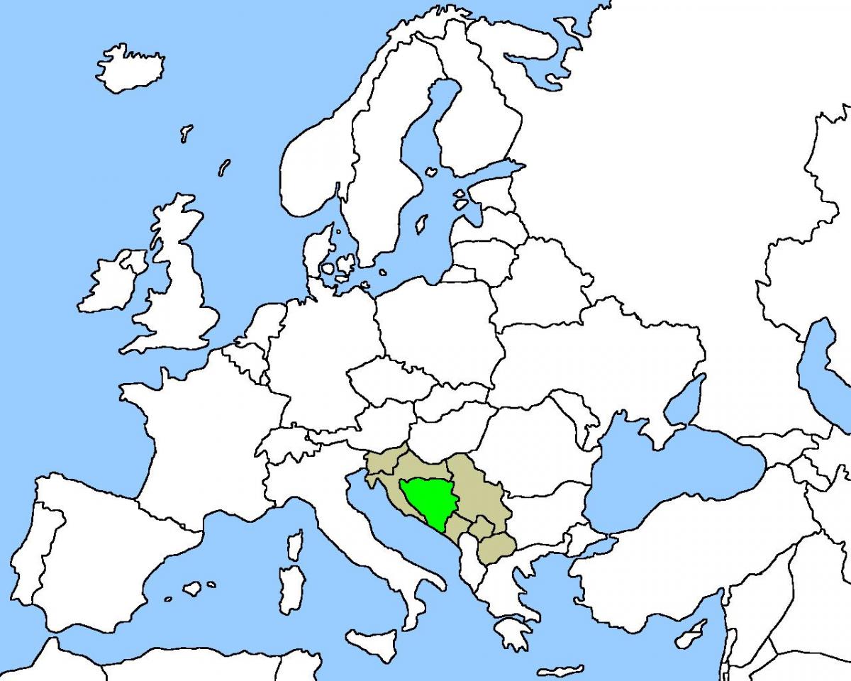 Карта Боснии расположение на 
