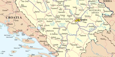 Карта Боснии