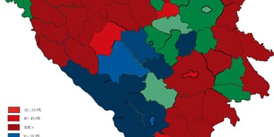 Босния религии карте