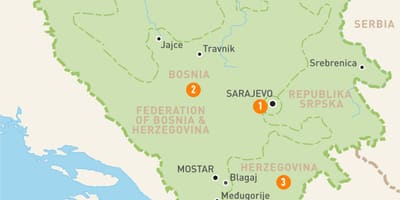 Карта Сараево Боснии