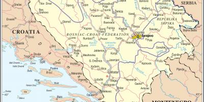 Карта Боснии турист