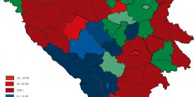 Босния религии карте